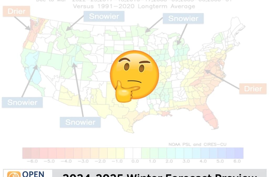 OpenSnow 2024-2025 U.S. Winter Forecast